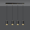 Lampa wisząca  FUMIKO 4 BL/GOLD 817/4 EMIBIG