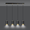 Lampa wisząca  FUMIKO 4 BL/GOLD 817/4 EMIBIG
