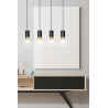 Lampa wisząca  FUMIKO 4 BL/GOLD 817/4 EMIBIG