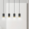 Lampa wisząca  FUMIKO 4 BL/GOLD 817/4 EMIBIG