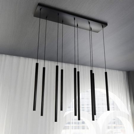 Lampa wisząca  SELTER 9 BLACK 552/9 EMIBIG