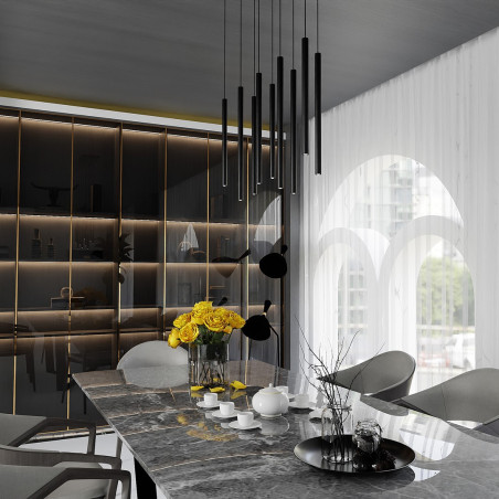 Lampa wisząca  SELTER 9 BLACK 552/9 EMIBIG