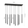 Lampa wisząca  SELTER 9 BLACK 552/9 EMIBIG