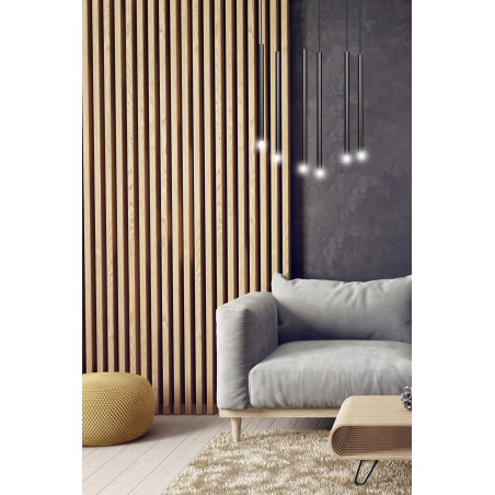 Lampa wisząca  SELTER 6 BLACK 552/6 EMIBIG