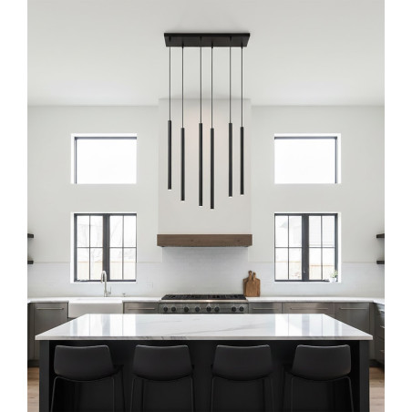 Lampa wisząca  SELTER 6 BLACK 552/6 EMIBIG