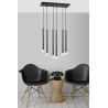 Lampa wisząca  SELTER 6 BLACK 552/6 EMIBIG