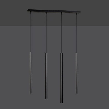 Lampa wisząca  SELTER 4 BLACK 552/4 EMIBIG