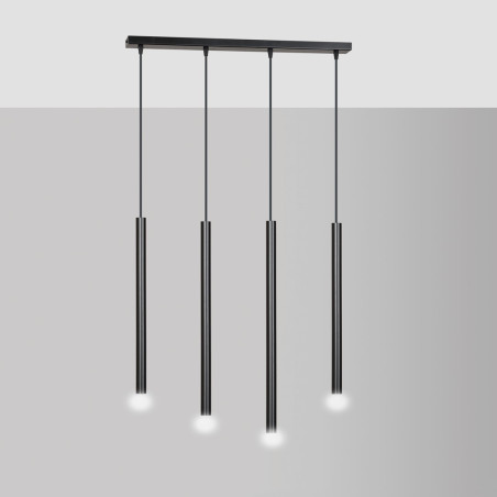 Lampa wisząca  SELTER 4 BLACK 552/4 EMIBIG