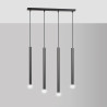 Lampa wisząca  SELTER 4 BLACK 552/4 EMIBIG