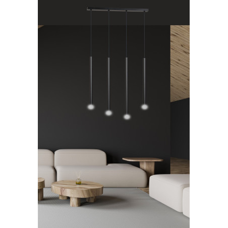 Lampa wisząca  SELTER 4 BLACK 552/4 EMIBIG