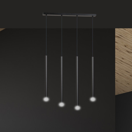 Lampa wisząca  SELTER 4 BLACK 552/4 EMIBIG