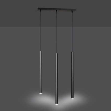 Lampa wisząca  SELTER 3 BLACK 552/3 EMIBIG