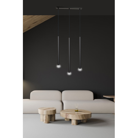 Lampa wisząca  SELTER 3 BLACK 552/3 EMIBIG