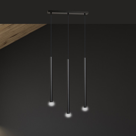 Lampa wisząca  SELTER 3 BLACK 552/3 EMIBIG
