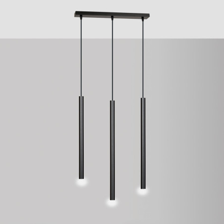 Lampa wisząca  SELTER 3 BLACK 552/3 EMIBIG