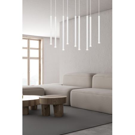 Lampa wisząca  SELTER 9 WHITE 553/9 EMIBIG