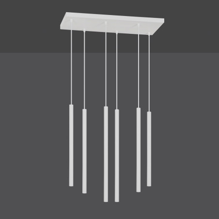 Lampa wisząca  SELTER 6 WHITE 553/6 EMIBIG