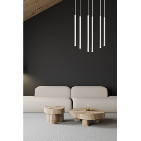 Lampa wisząca  SELTER 6 WHITE 553/6 EMIBIG