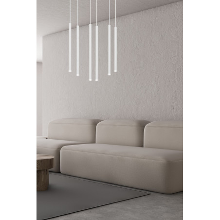 Lampa wisząca  SELTER 6 WHITE 553/6 EMIBIG