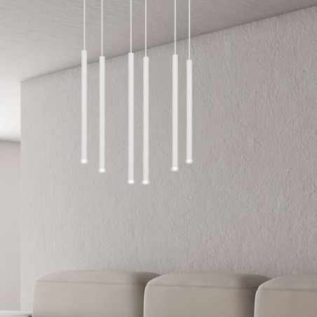 Lampa wisząca  SELTER 6 WHITE 553/6 EMIBIG