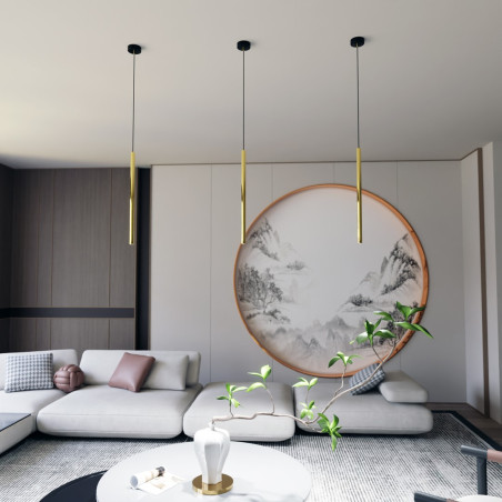 Lampa wisząca SELTER 1 GOLD 1332/1 EMIBIG