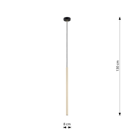 Lampa wisząca SELTER 1 GOLD 1332/1 EMIBIG