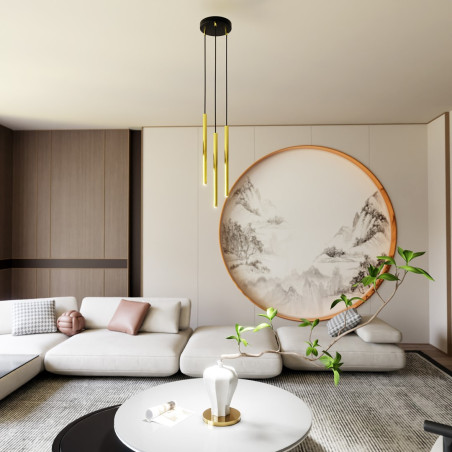 Lampa wisząca SELTER 3 PREMIUM GOLD  1332/3PREM EMIBIG