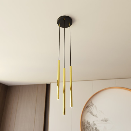Lampa wisząca SELTER 3 PREMIUM GOLD  1332/3PREM EMIBIG