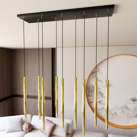 Lampa wisząca SELTER 9 GOLD 1332/9 EMIBIG