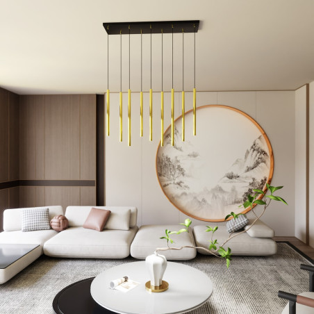 Lampa wisząca SELTER 9 GOLD 1332/9 EMIBIG