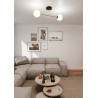 Lampa sufitowa  MAGNUM 2 BL OPAL 1233/2 EMIBIG