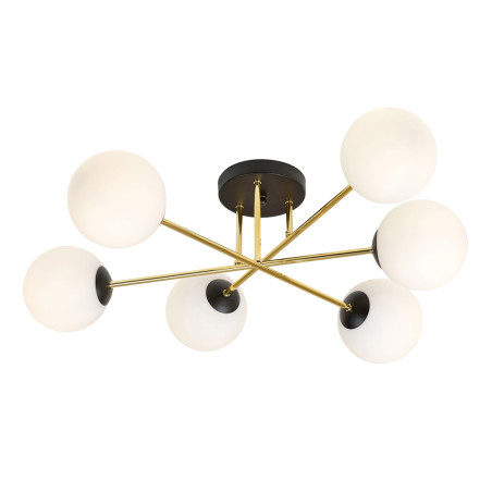 Lampa sufitowa  MAGNUM 6 BL OPAL 1233/6 EMIBIG