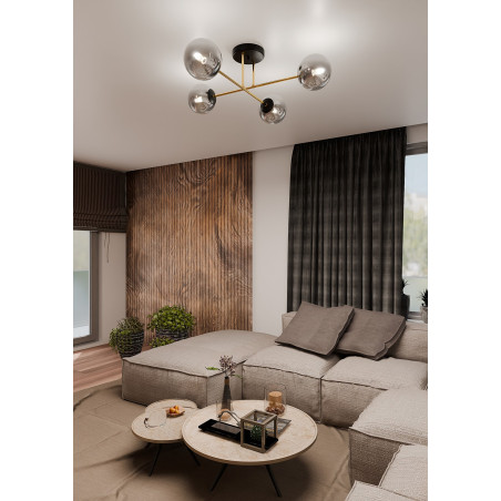 Lampa sufitowa  MAGNUM 4 BL GRAFIT 1269/4 EMIBIG