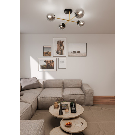 Lampa sufitowa  MAGNUM 4 BL GRAFIT 1269/4 EMIBIG
