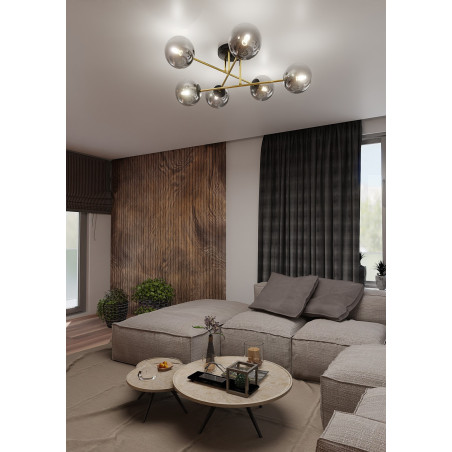 Lampa sufitowa  MAGNUM 6 BL GRAFIT 1269/6 EMIBIG