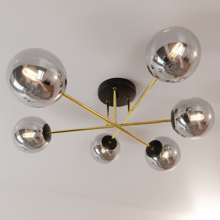 Lampa sufitowa  MAGNUM 6 BL GRAFIT 1269/6 EMIBIG