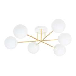 Lampa sufitowa  MAGNUM 6 WH OPAL 1234/6 EMIBIG