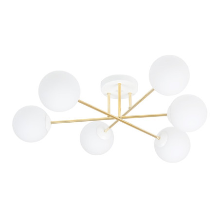 Lampa sufitowa  MAGNUM 6 WH OPAL 1234/6 EMIBIG