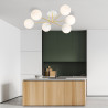 Lampa sufitowa  MAGNUM 6 WH OPAL 1234/6 EMIBIG