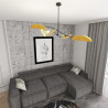 Lampa sufitowa LOTUS 4 BL MUSTARD 1460/4 EMIBIG