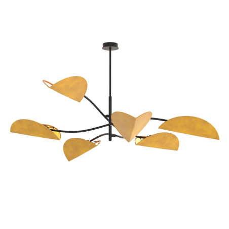 Lampa sufitowa LOTUS 6 BL MUSTARD 1460/6 EMIBIG