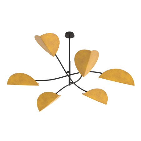 Lampa sufitowa LOTUS 6 BL MUSTARD 1460/6 EMIBIG