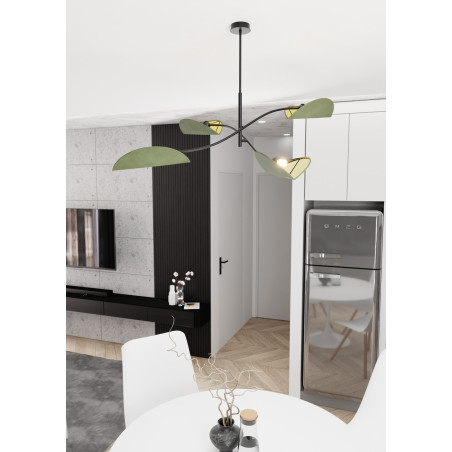Lampa sufitowa LOTUS 4 BL GREEN 1461/4 EMIBIG
