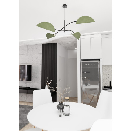 Lampa sufitowa LOTUS 4 BL GREEN 1461/4 EMIBIG