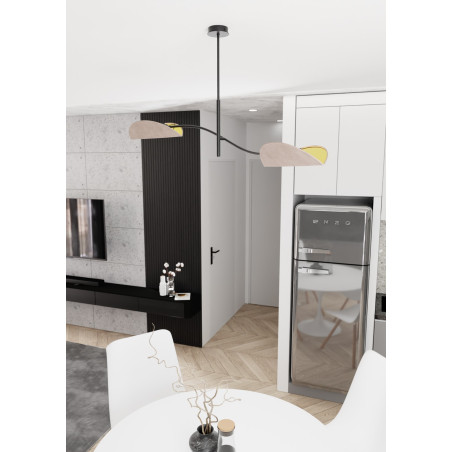 Lampa sufitowa LOTUS 2 BL GRAY 1462/2 EMIBIG
