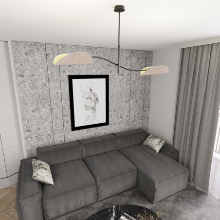 Lampa sufitowa LOTUS 2 BL GRAY 1462/2 EMIBIG