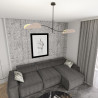 Lampa sufitowa LOTUS 2 BL GRAY 1462/2 EMIBIG