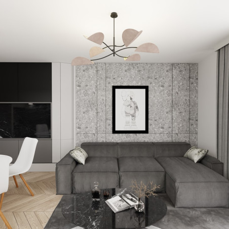 Lampa sufitowa LOTUS 6 BL GRAY 1462/6 EMIBIG