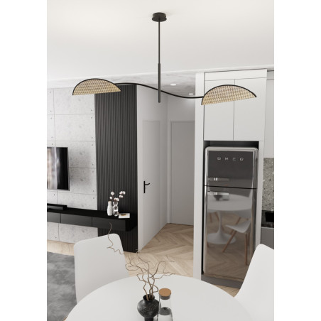 Lampa sufitowa LOTUS 2 BL NATURAL 1463/2 EMIBIG