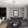 Lampa sufitowa LOTUS 2 BL NATURAL 1463/2 EMIBIG